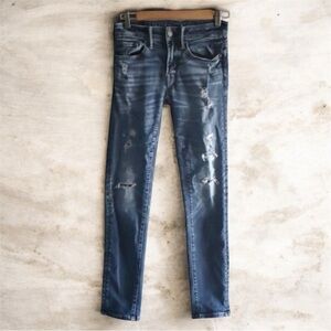 American Eagle Outfitters Jeans Men's Size 28 Blue Skinny Jeans Airflex 3…